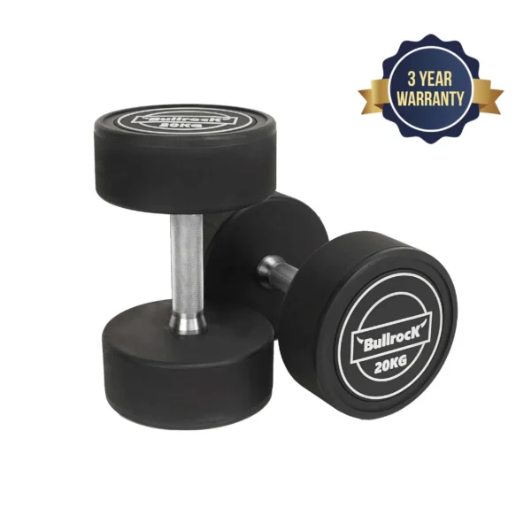 Super Rubber Dumbbells (Round Dumbbells for Gym)