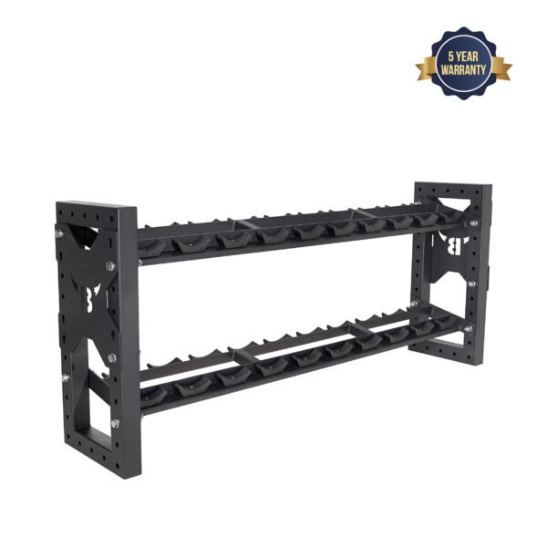 2 Tier Dumbbell Rack (Storage for Round Dumbbells)